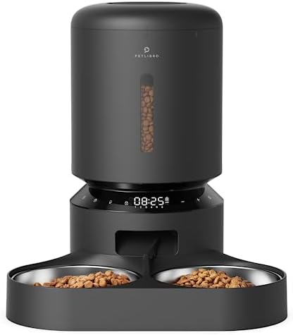 PETLIBRO Automatischer Futterautomat mit Kamera (5L) – Doppelnapf, 5G WLAN & Nachtsicht