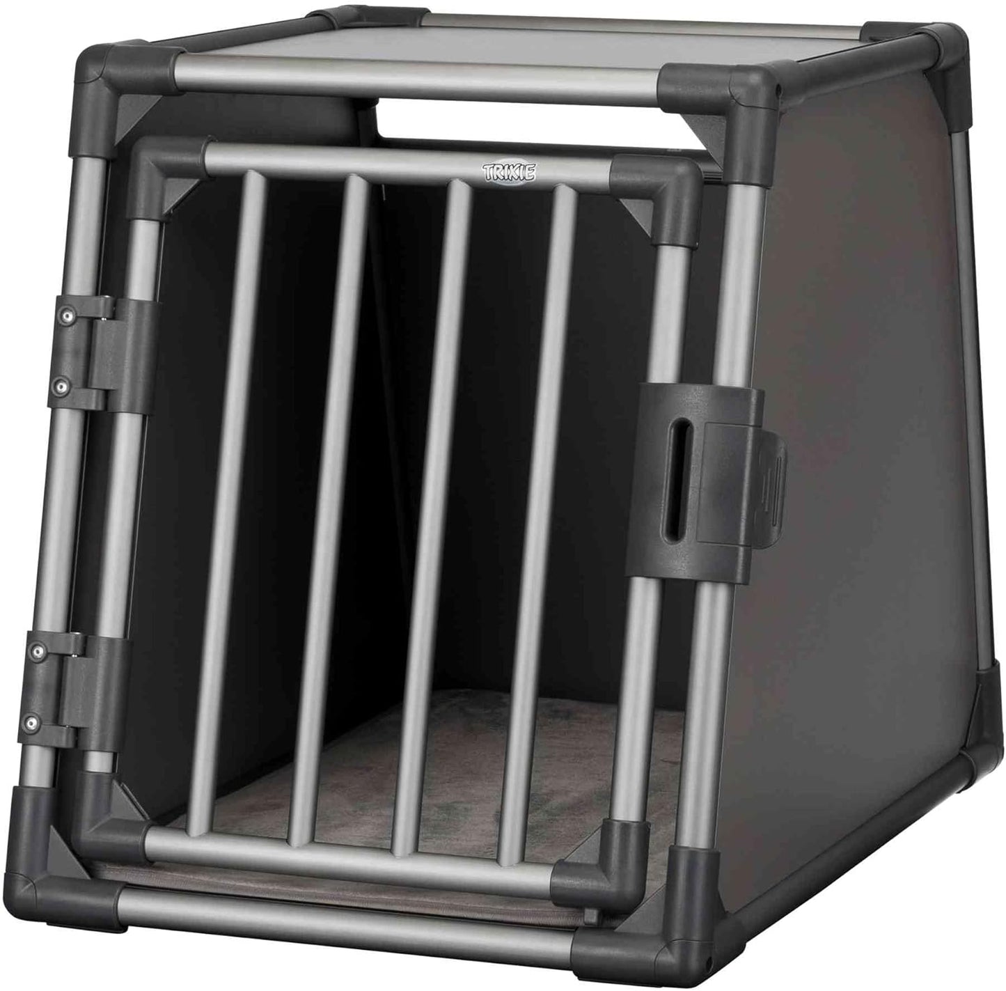TRIXIE Aluminium-Hundetransportbox (Größe M) – Sicher, Leise & Stabil fürs Auto