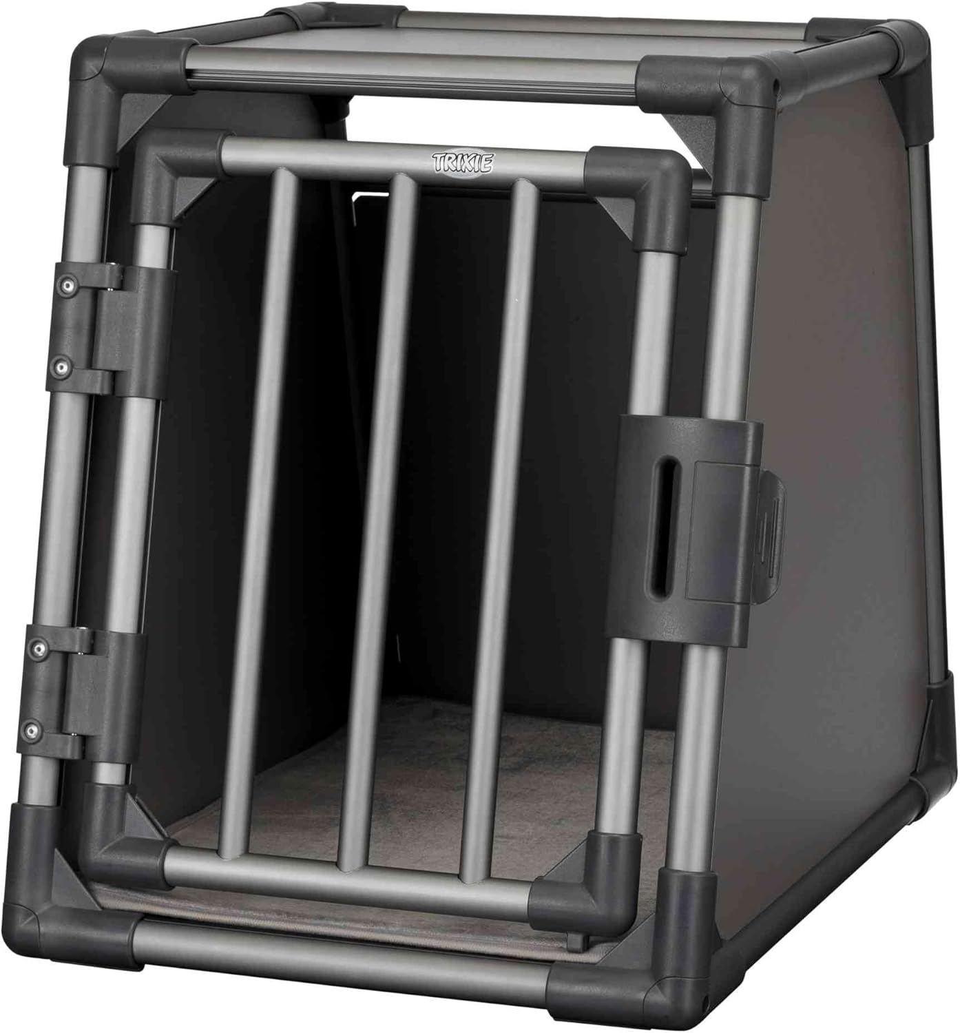 TRIXIE Aluminium-Hundetransportbox (Größe M) – Sicher, Leise & Stabil fürs Auto