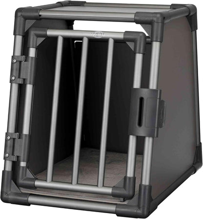 TRIXIE Aluminium-Hundetransportbox (Größe M) – Sicher, Leise & Stabil fürs Auto