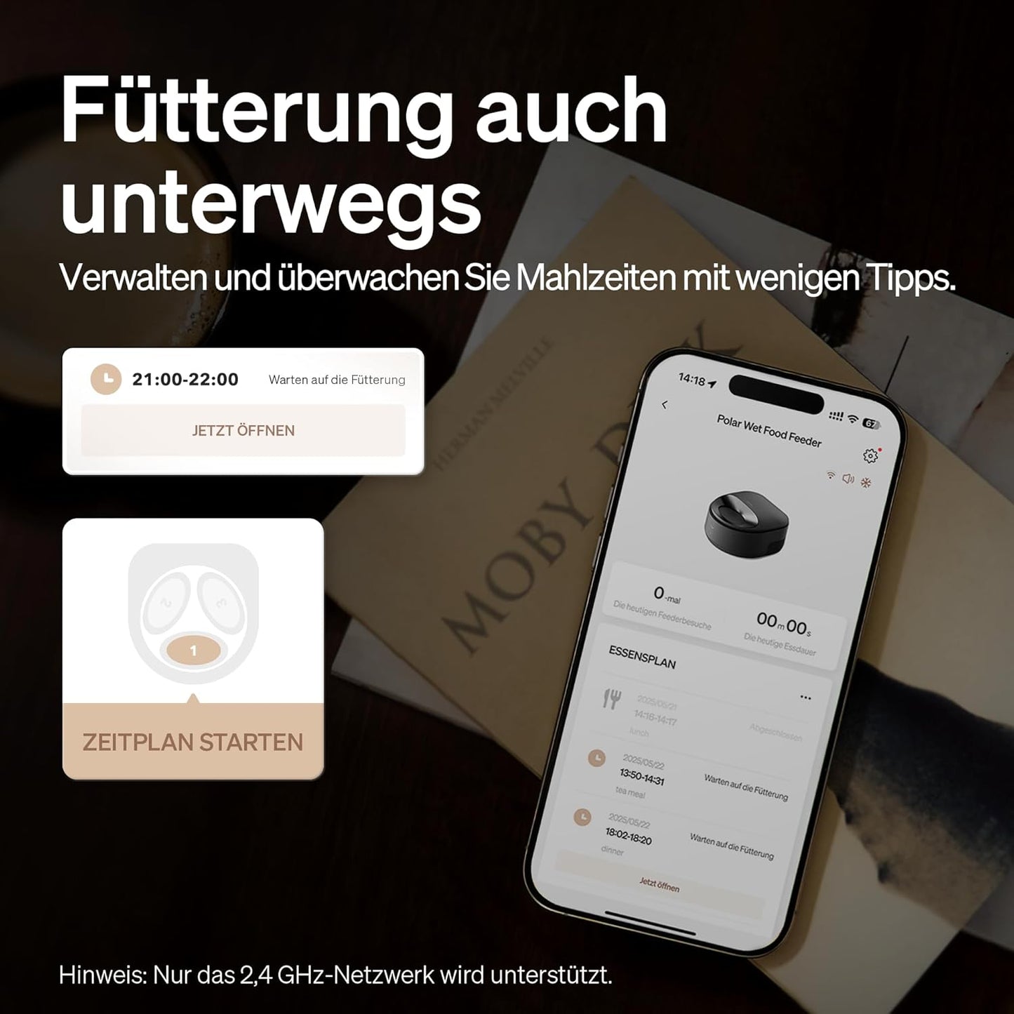 Smart Nassfutterautomat für Katzen mit Kühlfunktion & App-Steuerung – 3 Tage Frischegarantie