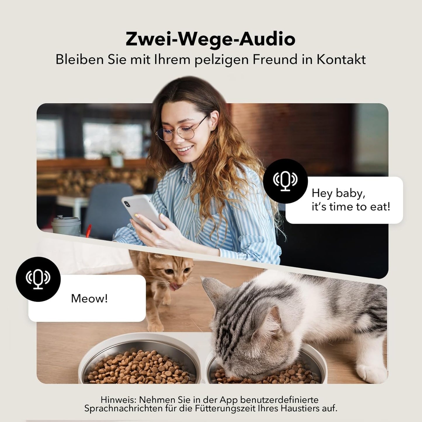 PETLIBRO Automatischer Futterautomat mit Kamera (5L) – Doppelnapf, 5G WLAN & Nachtsicht