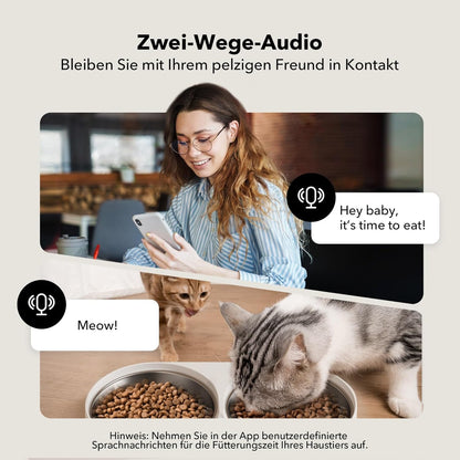 PETLIBRO Automatischer Futterautomat mit Kamera (5L) – Doppelnapf, 5G WLAN & Nachtsicht
