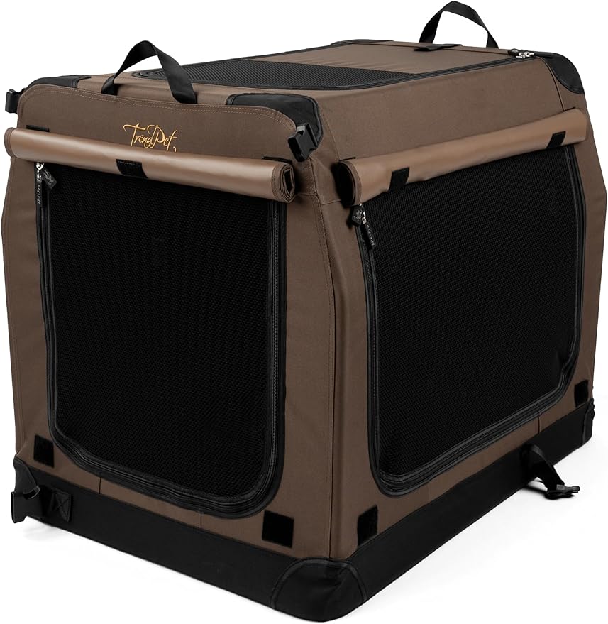 TrendPet TPX90-Pro Faltbare Hundebox – Aluminiumrahmen, Leicht & Stabil fürs Auto