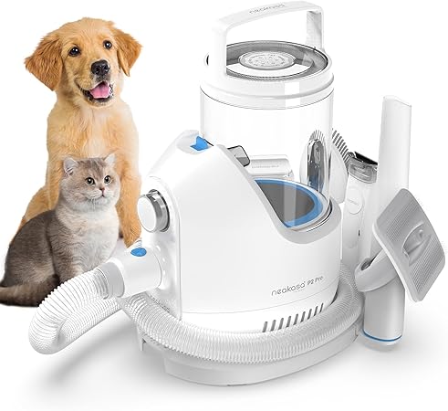 Neakasa P2 Pro Tierhaarschneidemaschine mit Staubsauger – 5-in-1 Profi-Pflegeset, Leise & Sauber