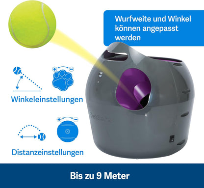 PetSafe Automatischer Ballwerfer – Interaktives Hundespielzeug mit Sicherheitssensor