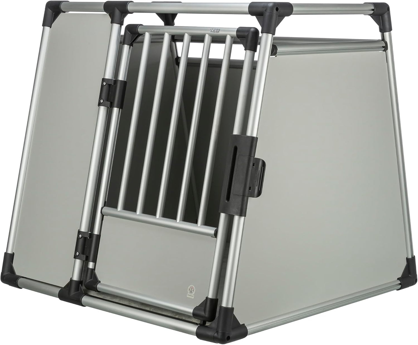 TRIXIE Aluminium-Hundetransportbox (Größe M) – Sicher, Leise & Stabil fürs Auto