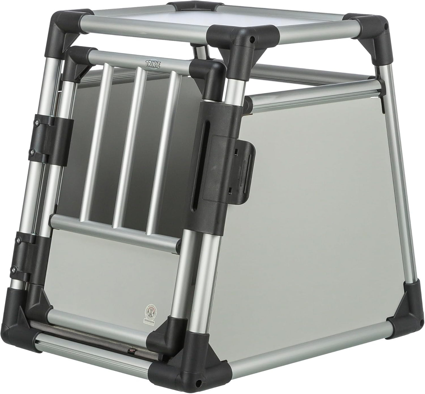 TRIXIE Aluminium-Hundetransportbox (Größe M) – Sicher, Leise & Stabil fürs Auto