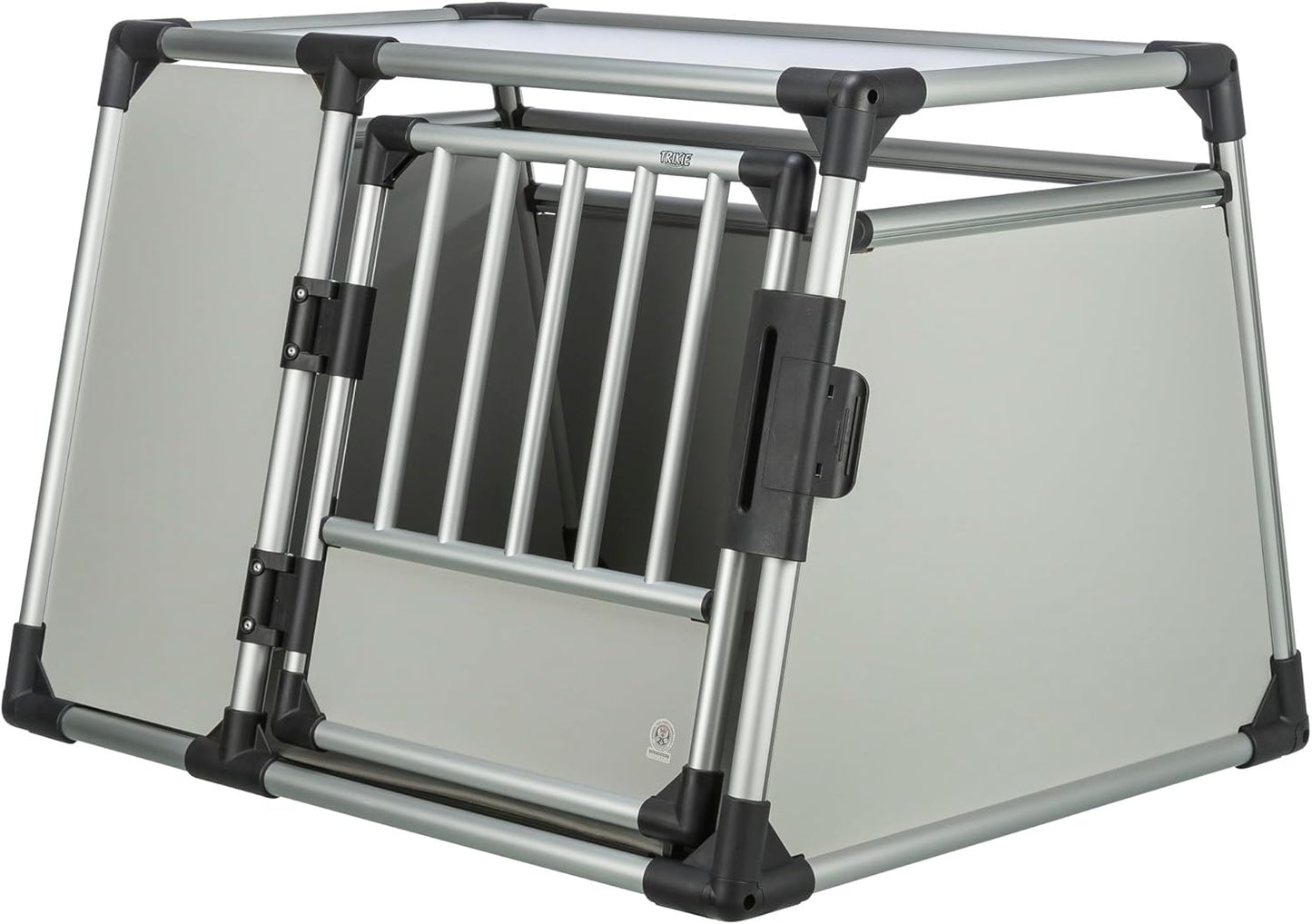 TRIXIE Aluminium-Hundetransportbox (Größe M) – Sicher, Leise & Stabil fürs Auto