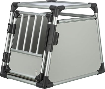 TRIXIE Aluminium-Hundetransportbox (Größe M) – Sicher, Leise & Stabil fürs Auto
