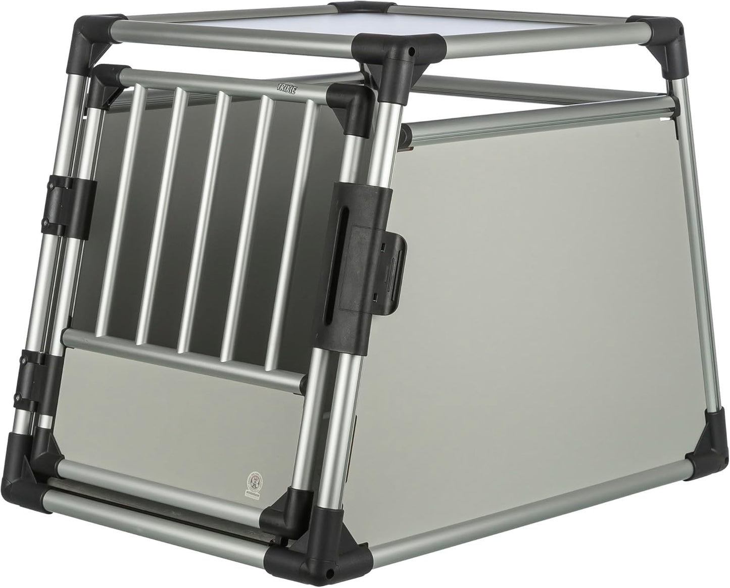 TRIXIE Aluminium-Hundetransportbox (Größe M) – Sicher, Leise & Stabil fürs Auto