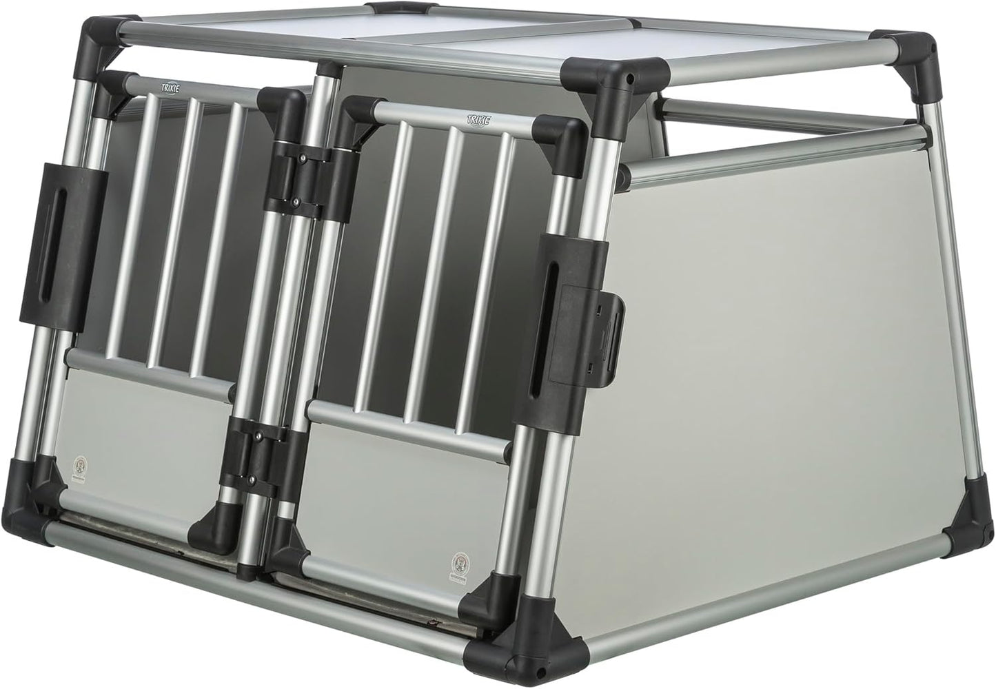 TRIXIE Aluminium-Hundetransportbox (Größe M) – Sicher, Leise & Stabil fürs Auto