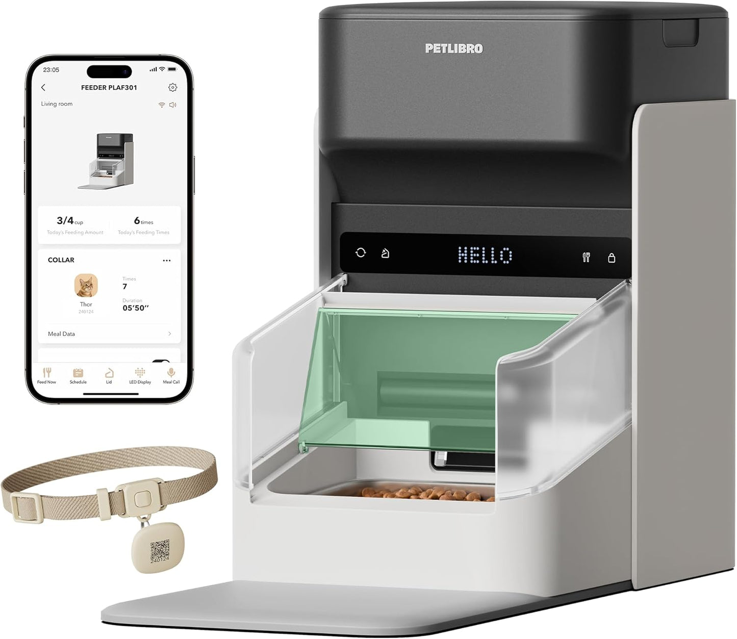 PETLIBRO RFID Smart Futterautomat (3L) – Selektiver Zugang per Halsband-Chip, 5G WLAN & App