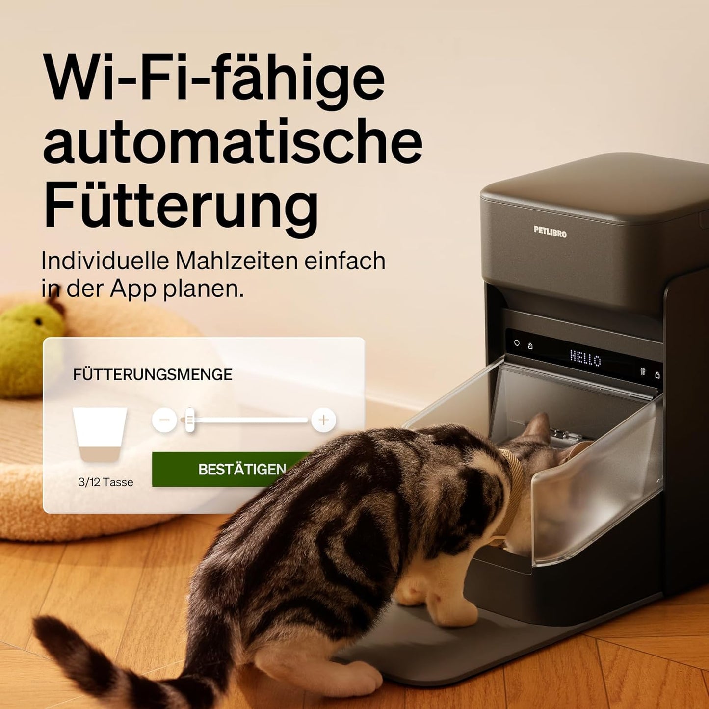 PETLIBRO RFID Smart Futterautomat (3L) – Selektiver Zugang per Halsband-Chip, 5G WLAN & App