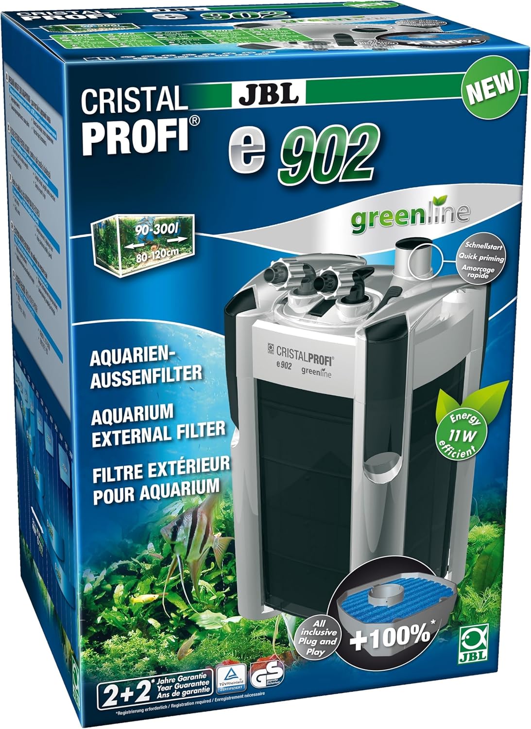 JBL CristalProfi Greenline Außenfilter für Aquarien – Leise, Energiesparend & Leistungsstark