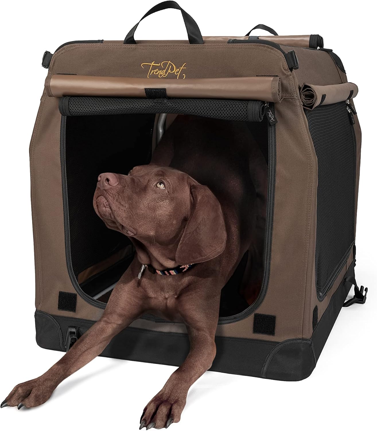 TrendPet TPX90-Pro Faltbare Hundebox – Aluminiumrahmen, Leicht & Stabil fürs Auto
