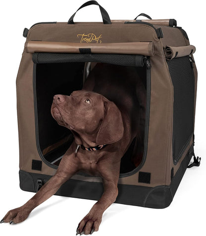 TrendPet TPX90-Pro Faltbare Hundebox – Aluminiumrahmen, Leicht & Stabil fürs Auto