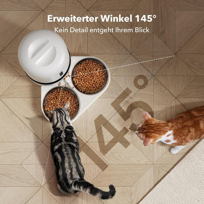 PETLIBRO Automatischer Futterautomat mit Kamera (5L) – Doppelnapf, 5G WLAN & Nachtsicht